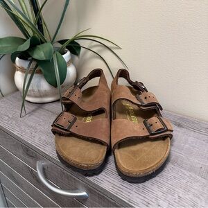 Women Birkenstock Sandals Size 6 Color Brown